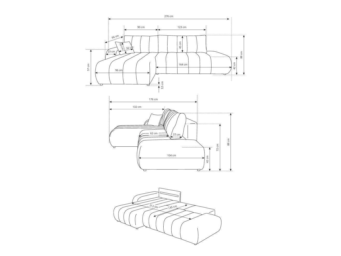 Hjørnesofa Kingston 152 (Lambi 04)