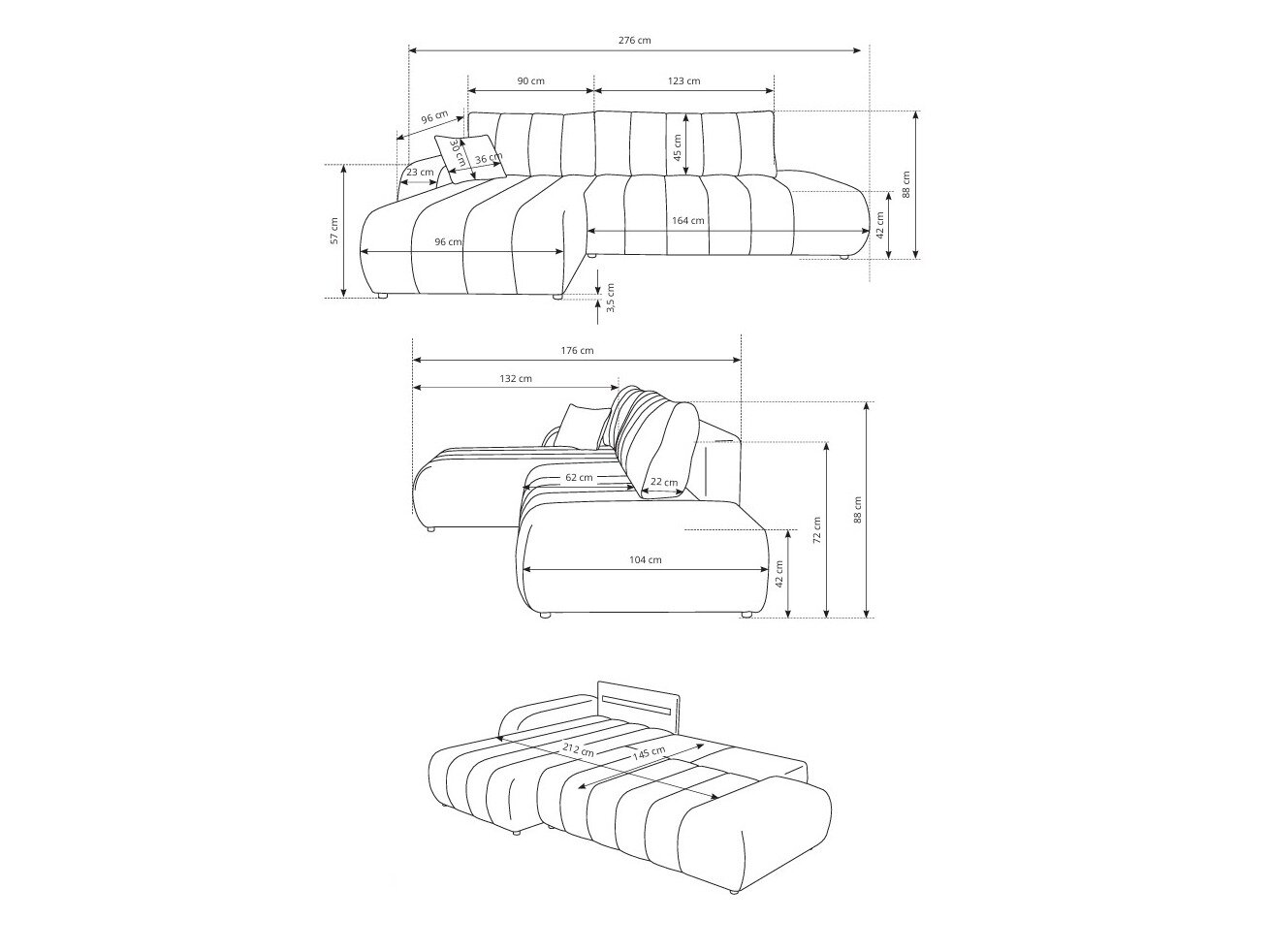 Hjørnesofa Kingston 152 (Lambi 12)