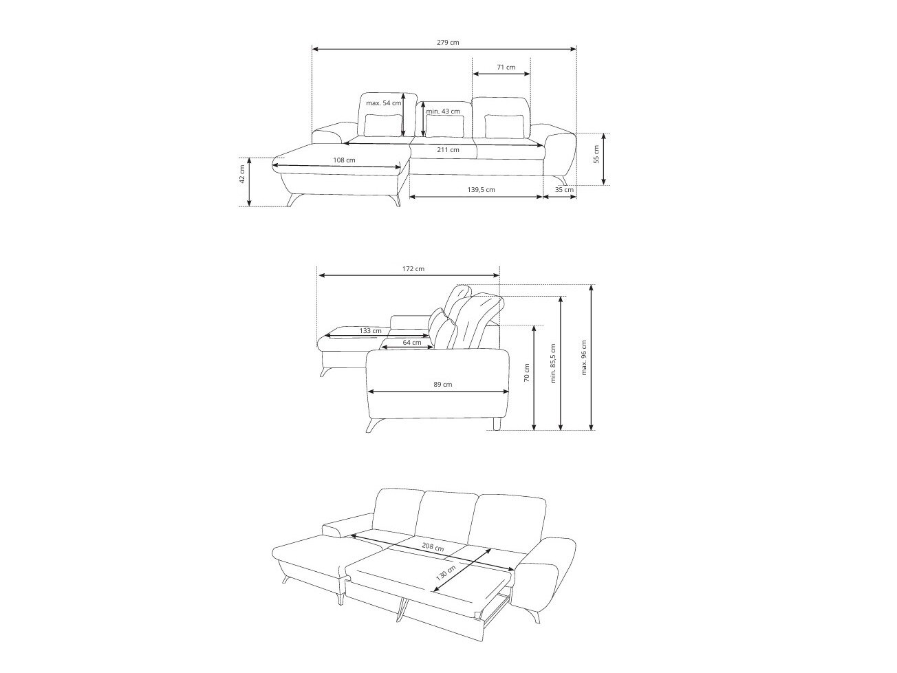 Hjørnesofa Kingston 200 (Avra 03)