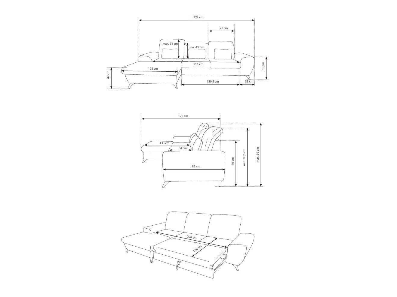 Hjørnesofa Kingston 200 (Avra 06)