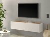 Móvel de TV Elbsori 108 (Branco + Carvalho wotan)