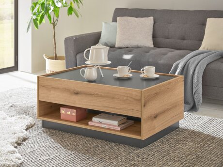 Salontafel Elbsori 123 (Eiken + Antraciet)