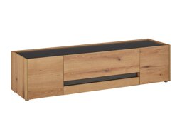 TV-meubel Elbsori 115 (Eiken + Antraciet)
