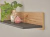 Wandplank Elbsori 126 (Eiken + Antraciet)