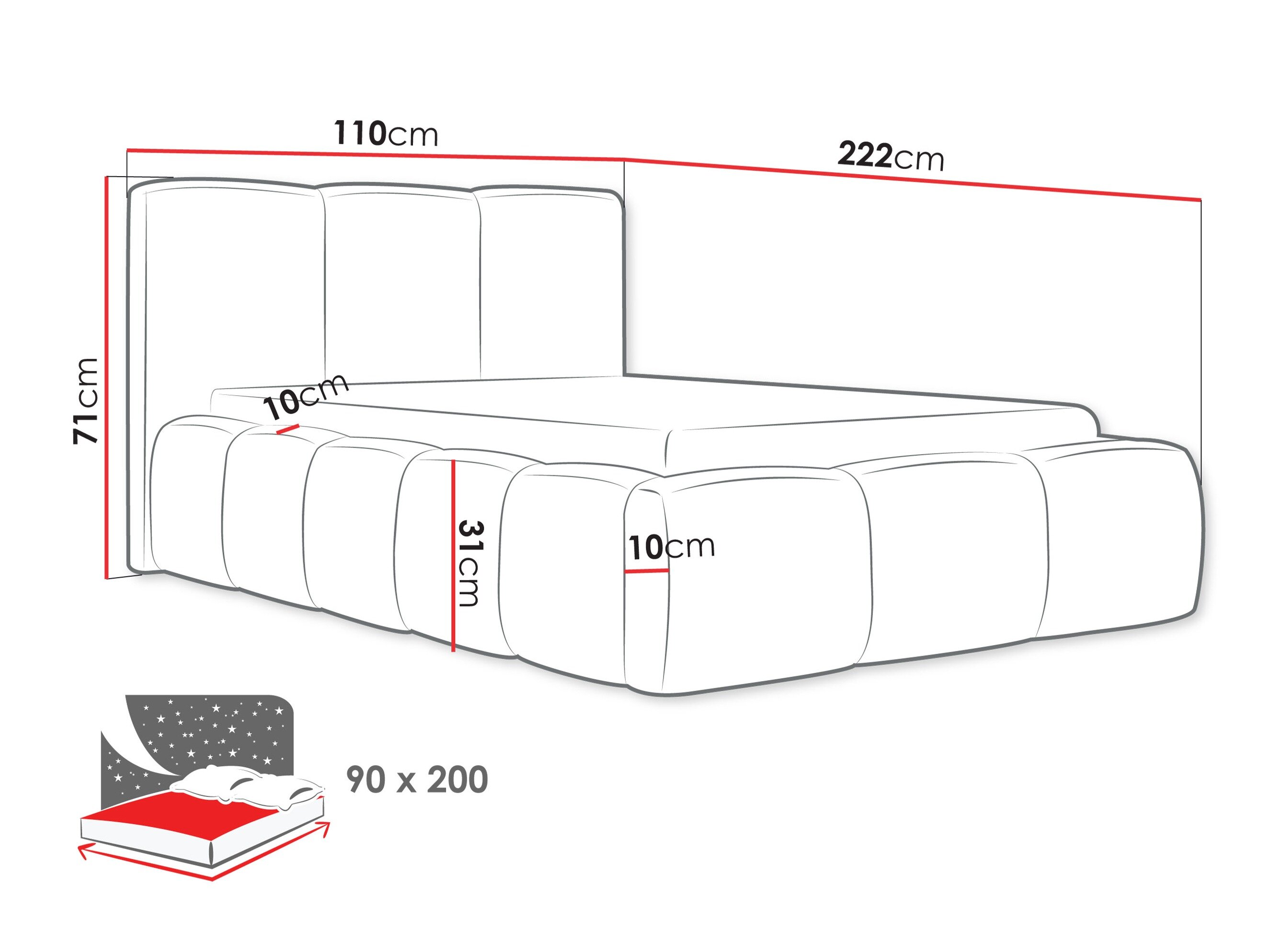 Bed TrendyNest Vulpora II (Abriamo 09)