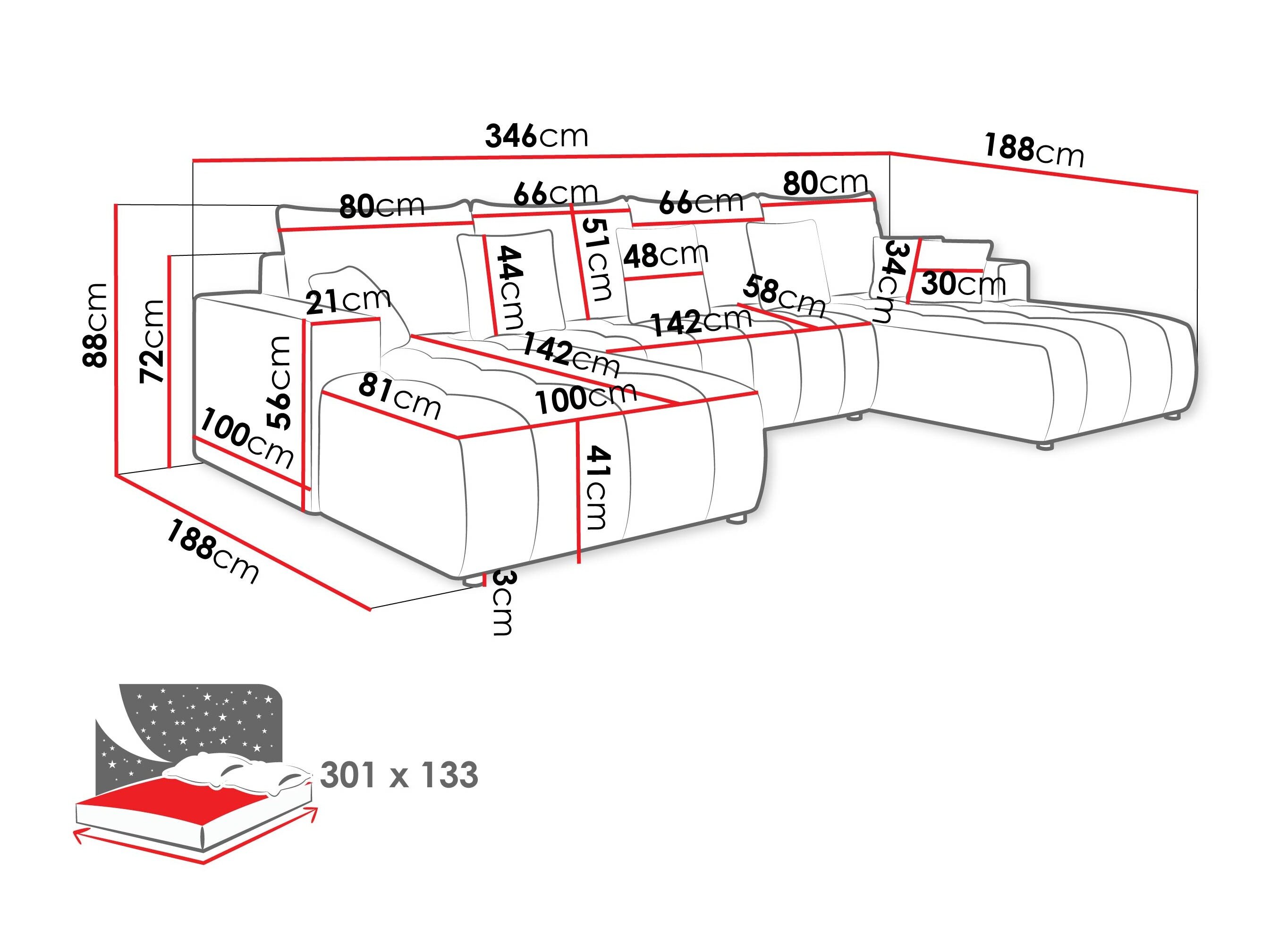 Hjørnesofa Bountiful 105 (Velo 623)
