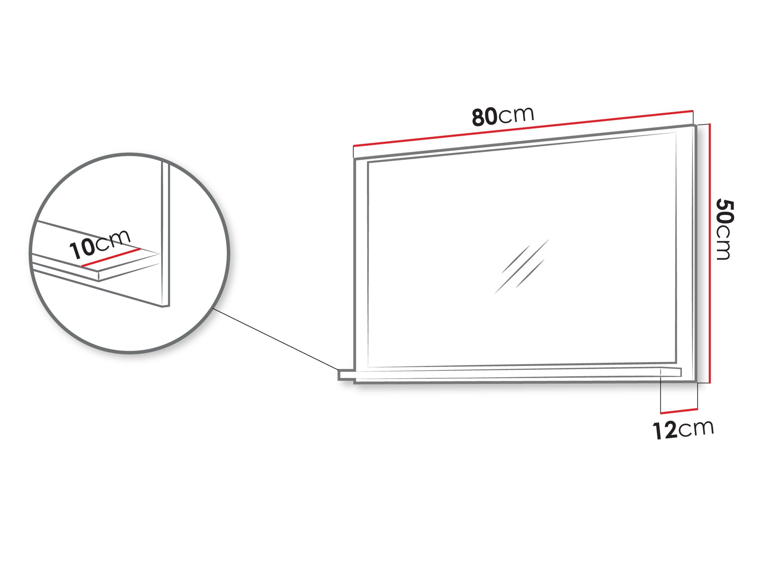 Badeværelse spejl Sodalis (Valnød)