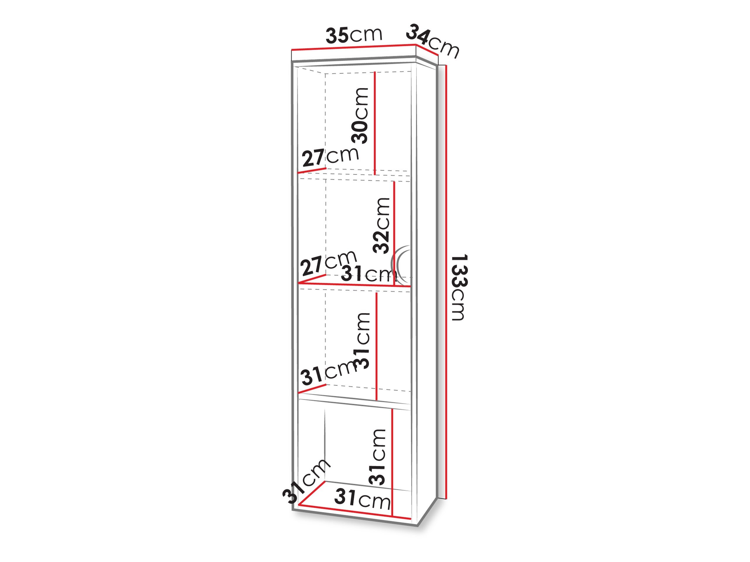 Vægmonteret badeværelsesskab Sodalis (Sort)