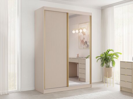 Garderobeskab Comfivo Larmire 124 (Beige)