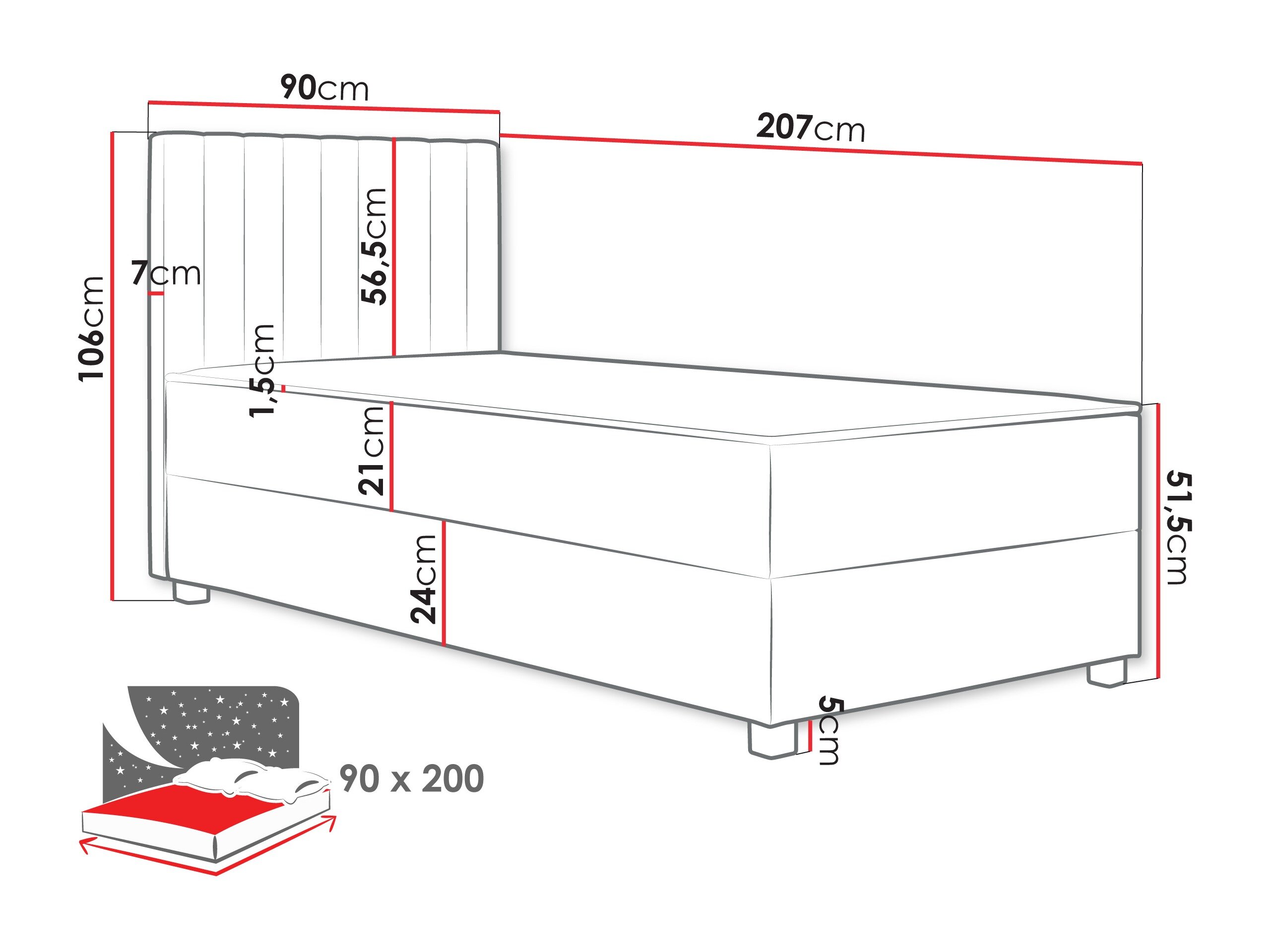 Boxspring Soral (Manila 14)