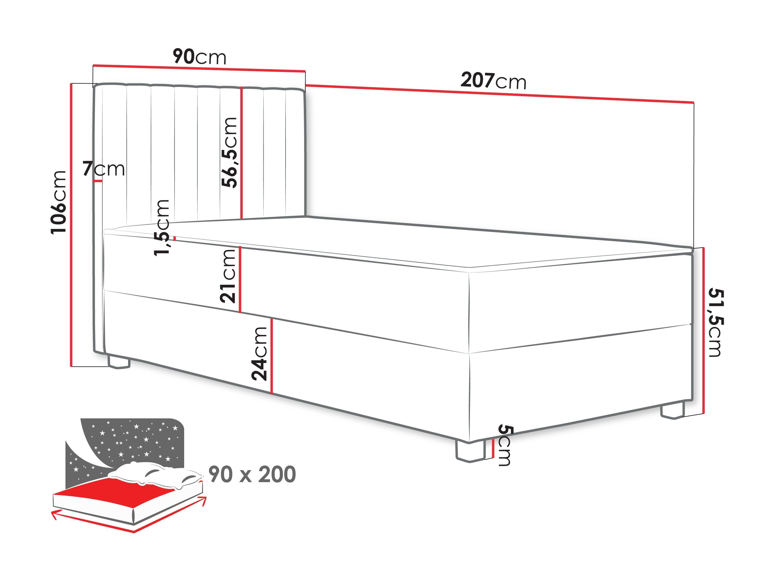 Boxspring Soral (Manila 26)