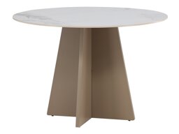 Tafel Dallas 4451 (Wit marmer + Beige)
