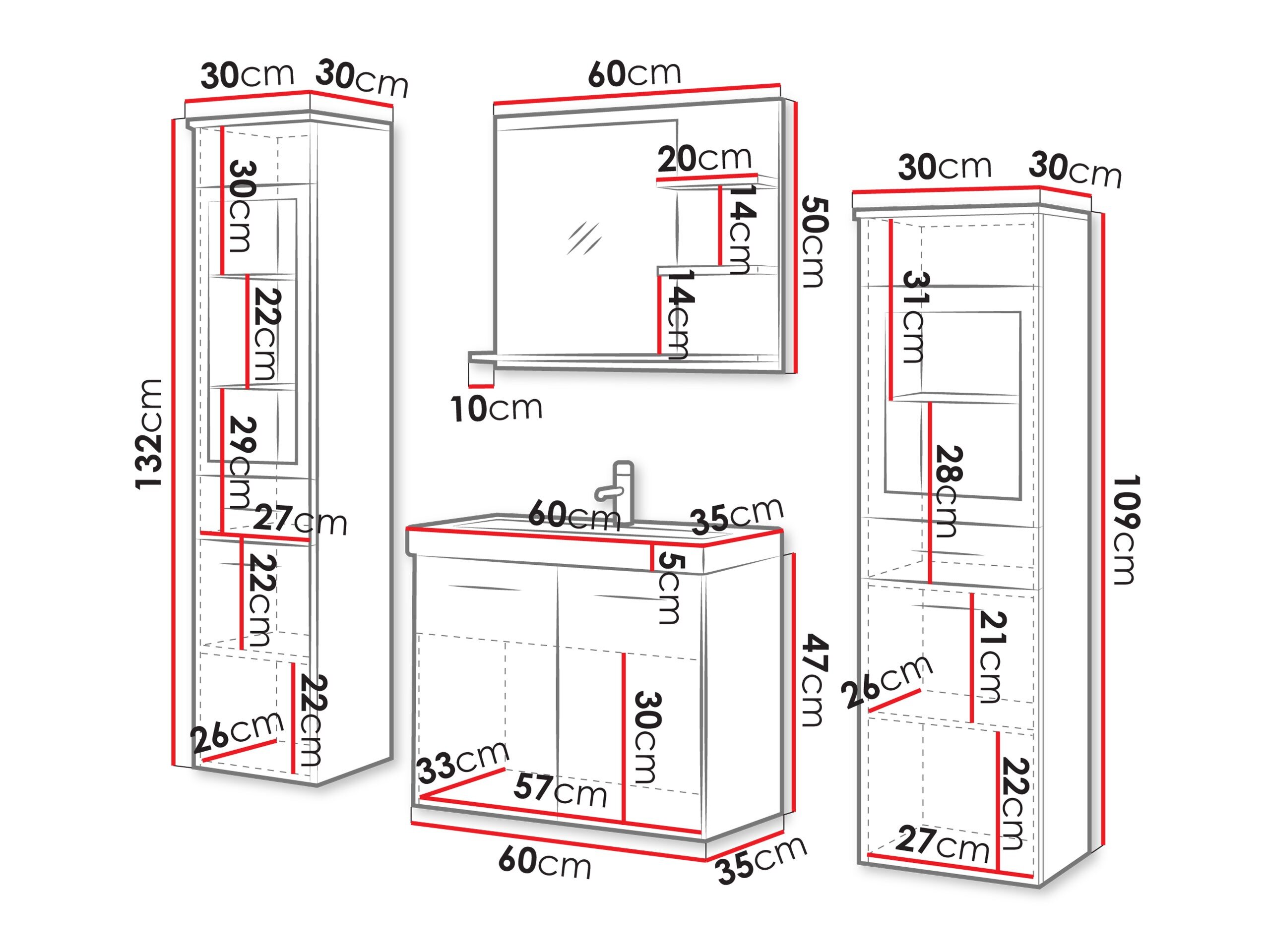 Badeværelsessæt Scientia IV (Støvet grøn)