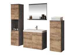 Badkamerset Sarasota 108 (Matera grijs + Kastanje)