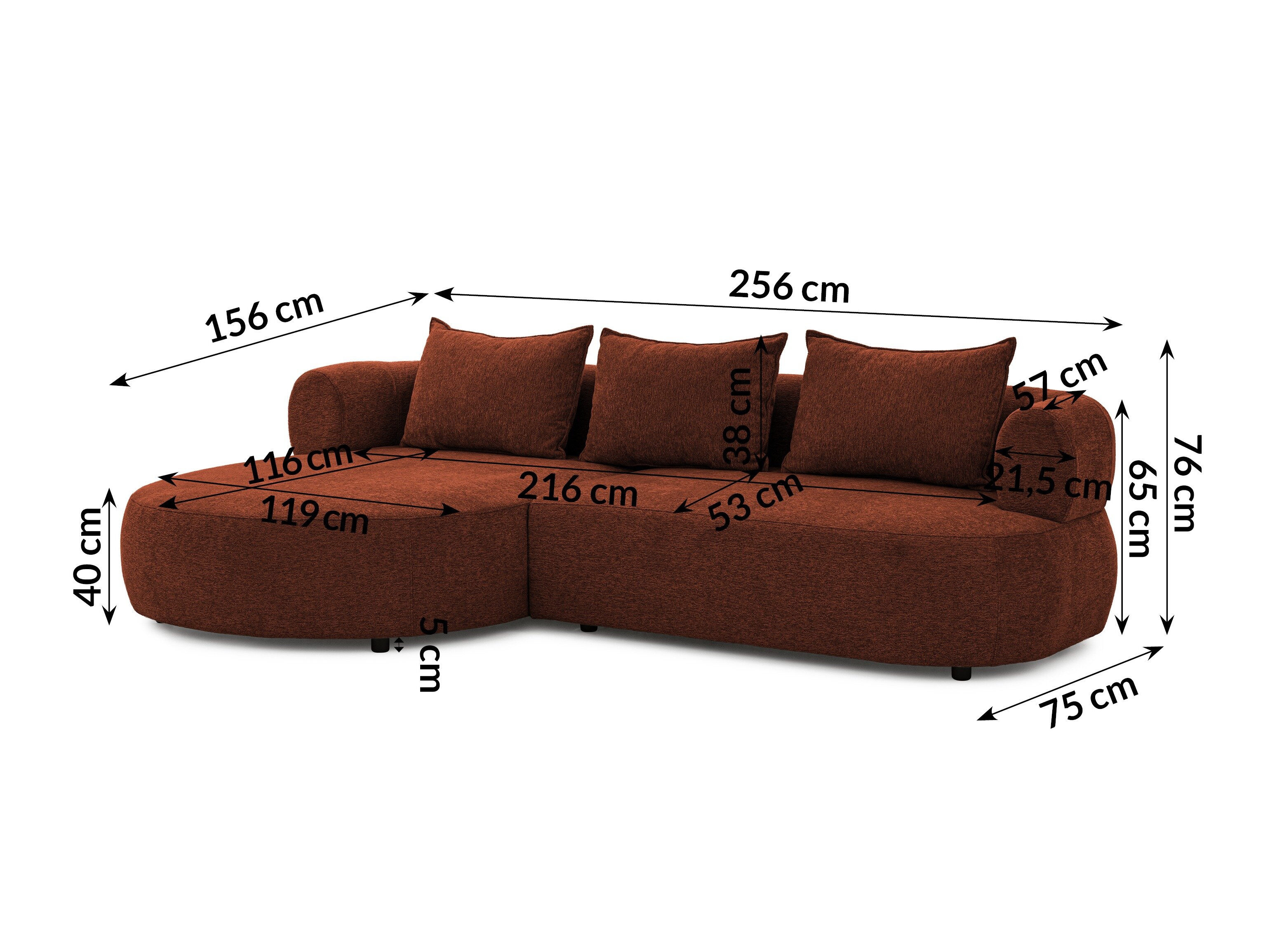 Hoekbank Rocklin 101 (Toro 155)