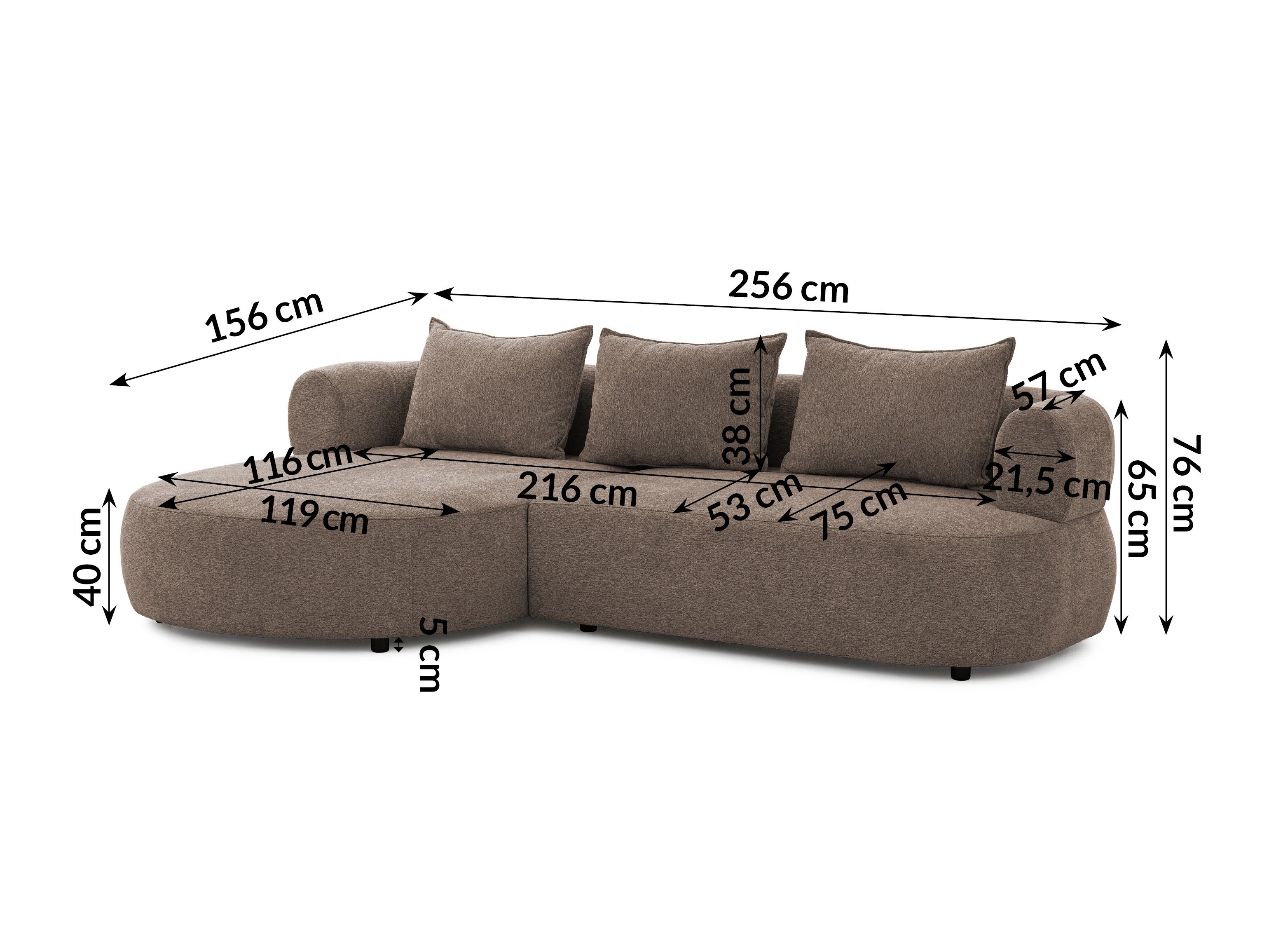 Hoekbank Rocklin 101 (Toro 45)