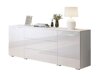 Ladekast Sarasota 129 (Wit + Glanzend wit)