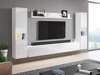 Woonkamerset Sarasota 131 (Wit + Glanzend wit)