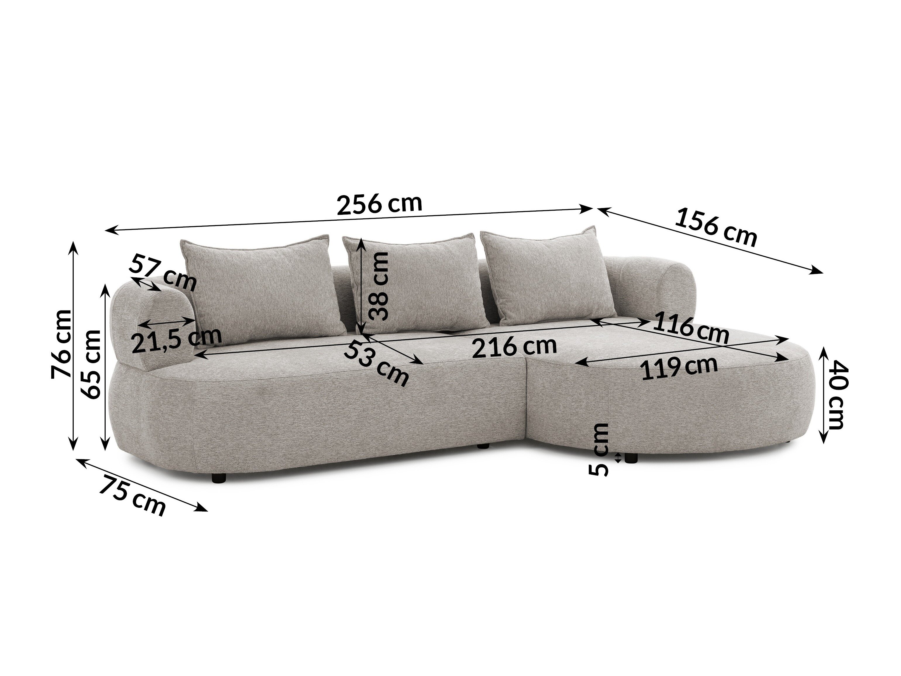 Hoekbank Rocklin 101 (Toro 145)