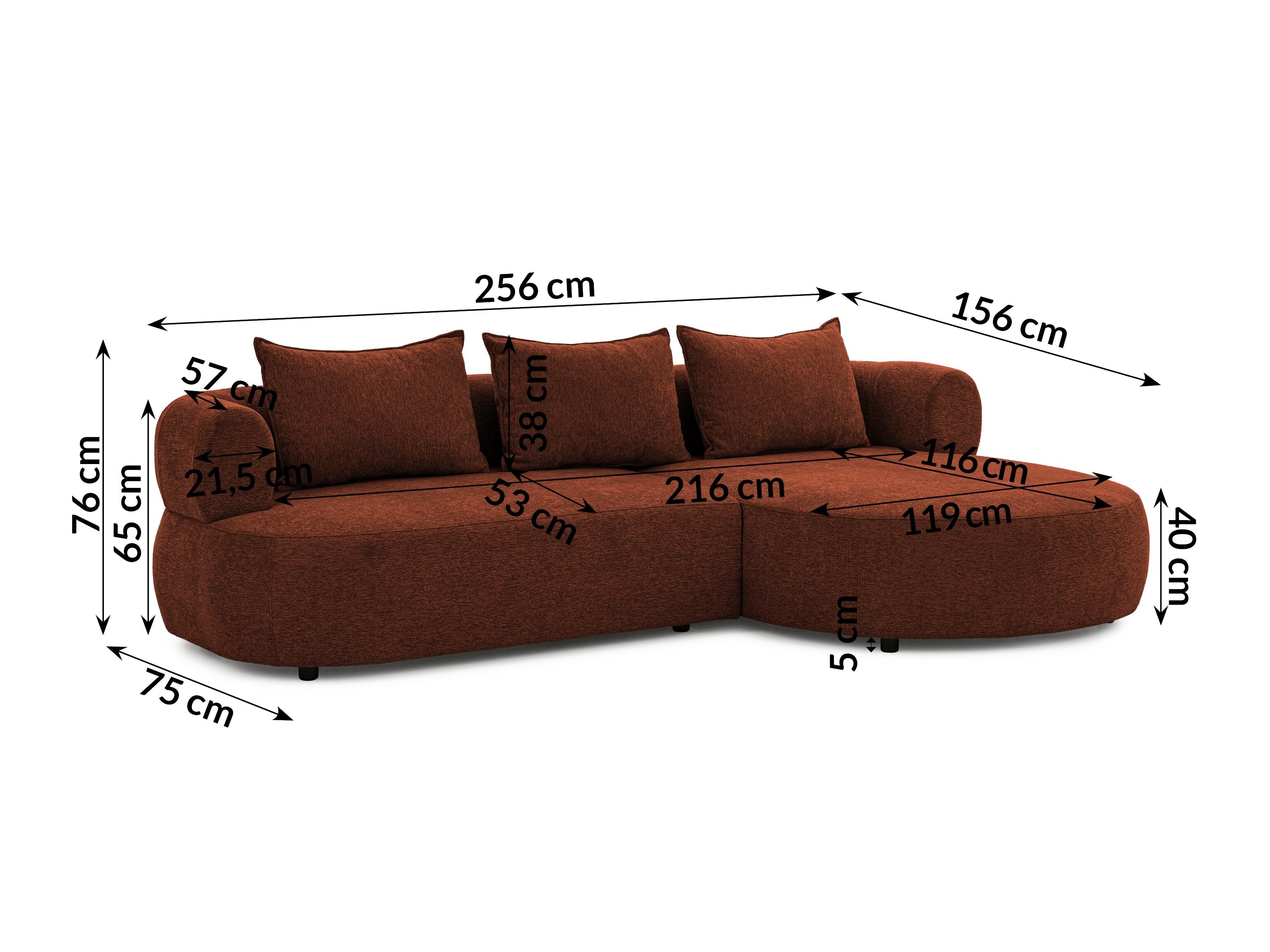 Hoekbank Rocklin 101 (Toro 155)
