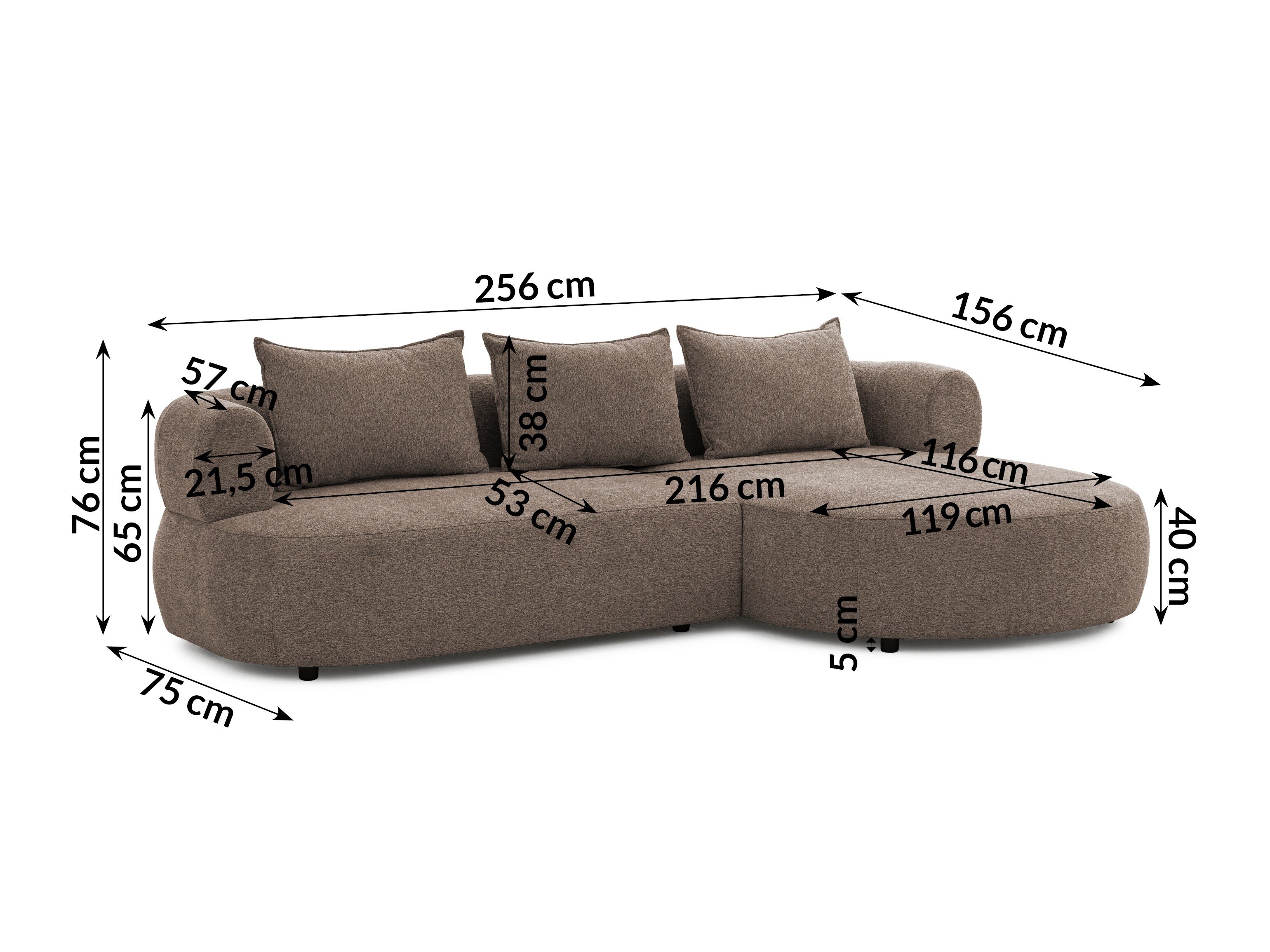 Hoekbank Rocklin 101 (Toro 45)