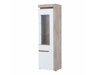 Boekenkast Revelmi 105 (Eiken + Glanzend wit)