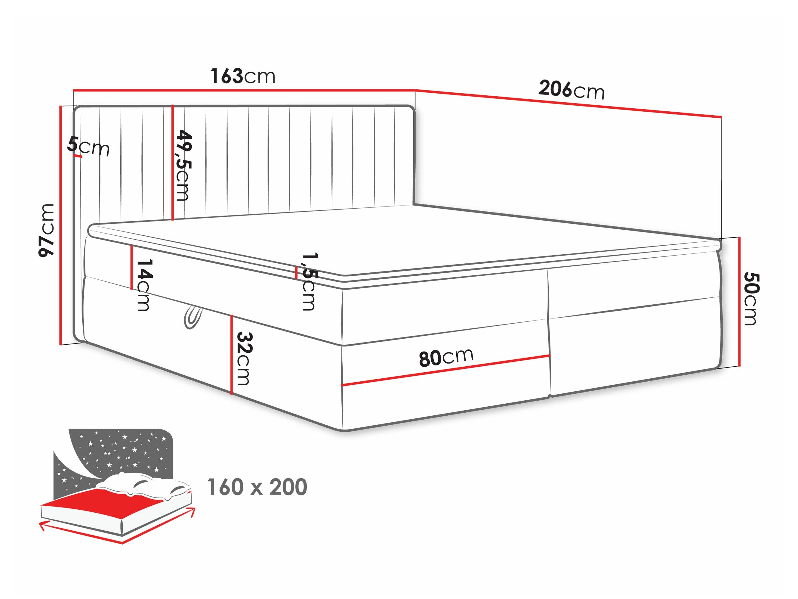 Boxspring Comfivo Apis I (Polo 889)