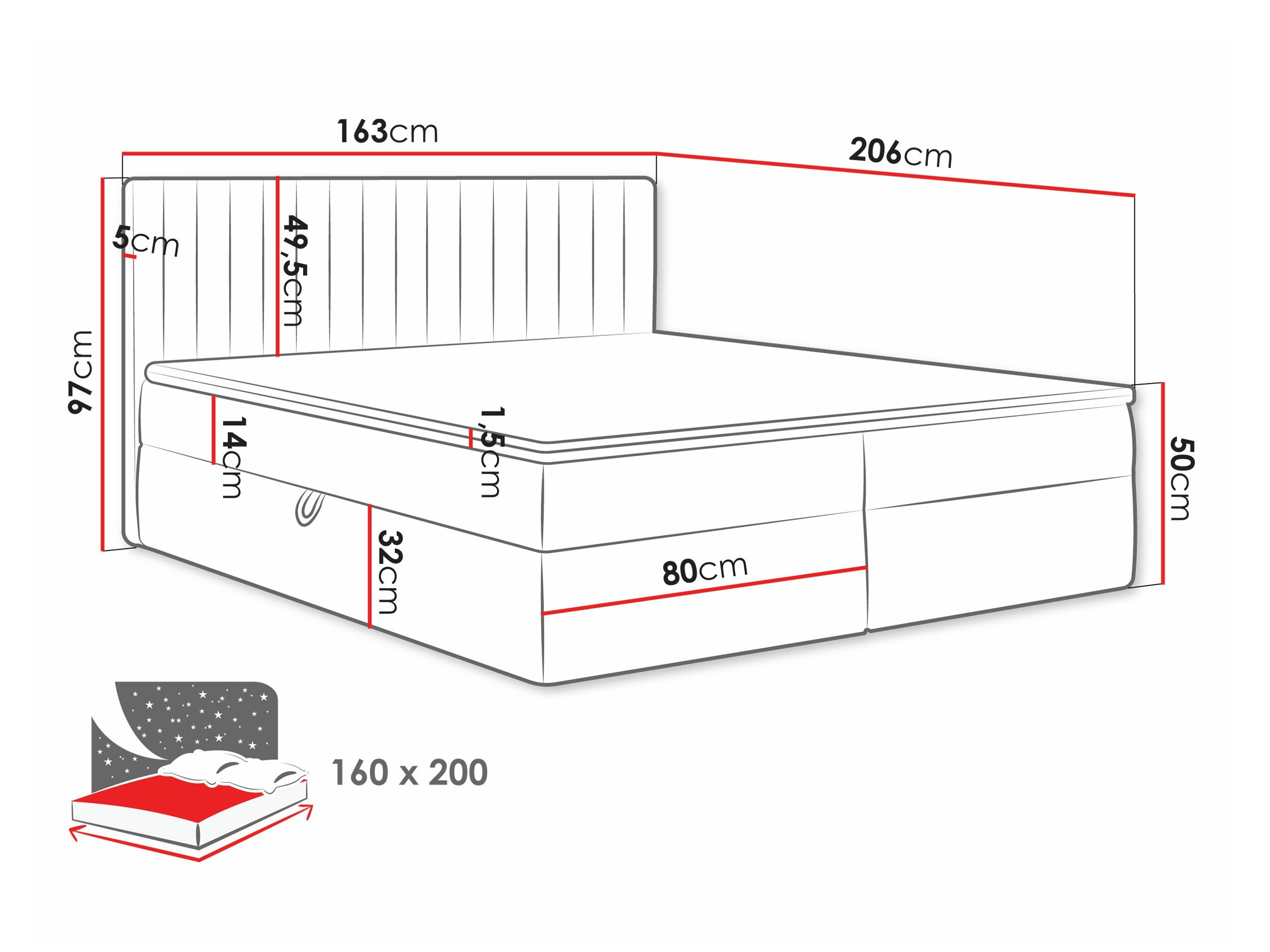 Boxspring Comfivo Apis I (Polo 891)