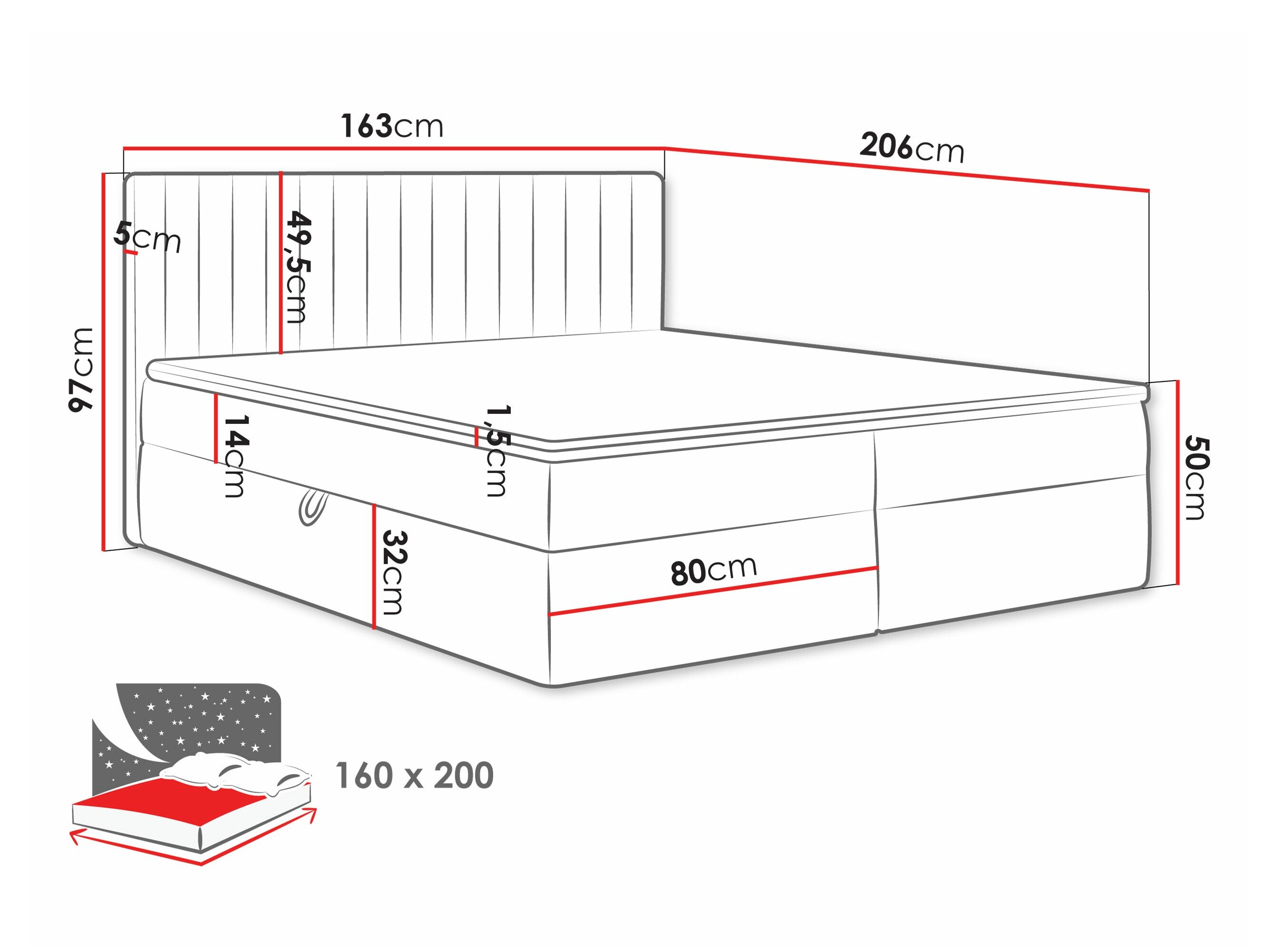 Boxspring Comfivo Apis I (Polo 894)