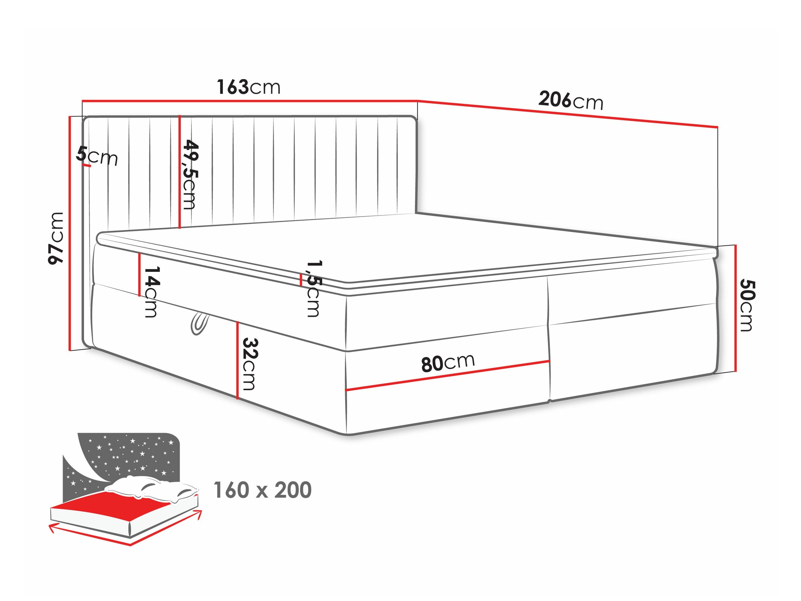 Boxspring Comfivo Apis I (Polo 897)