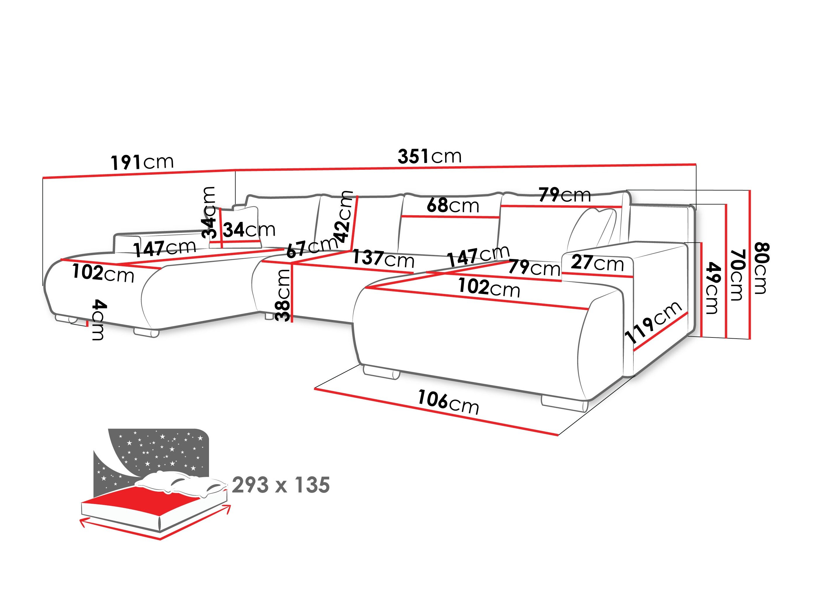 Hjørnesofa Comfivo Equus (Wave 09)