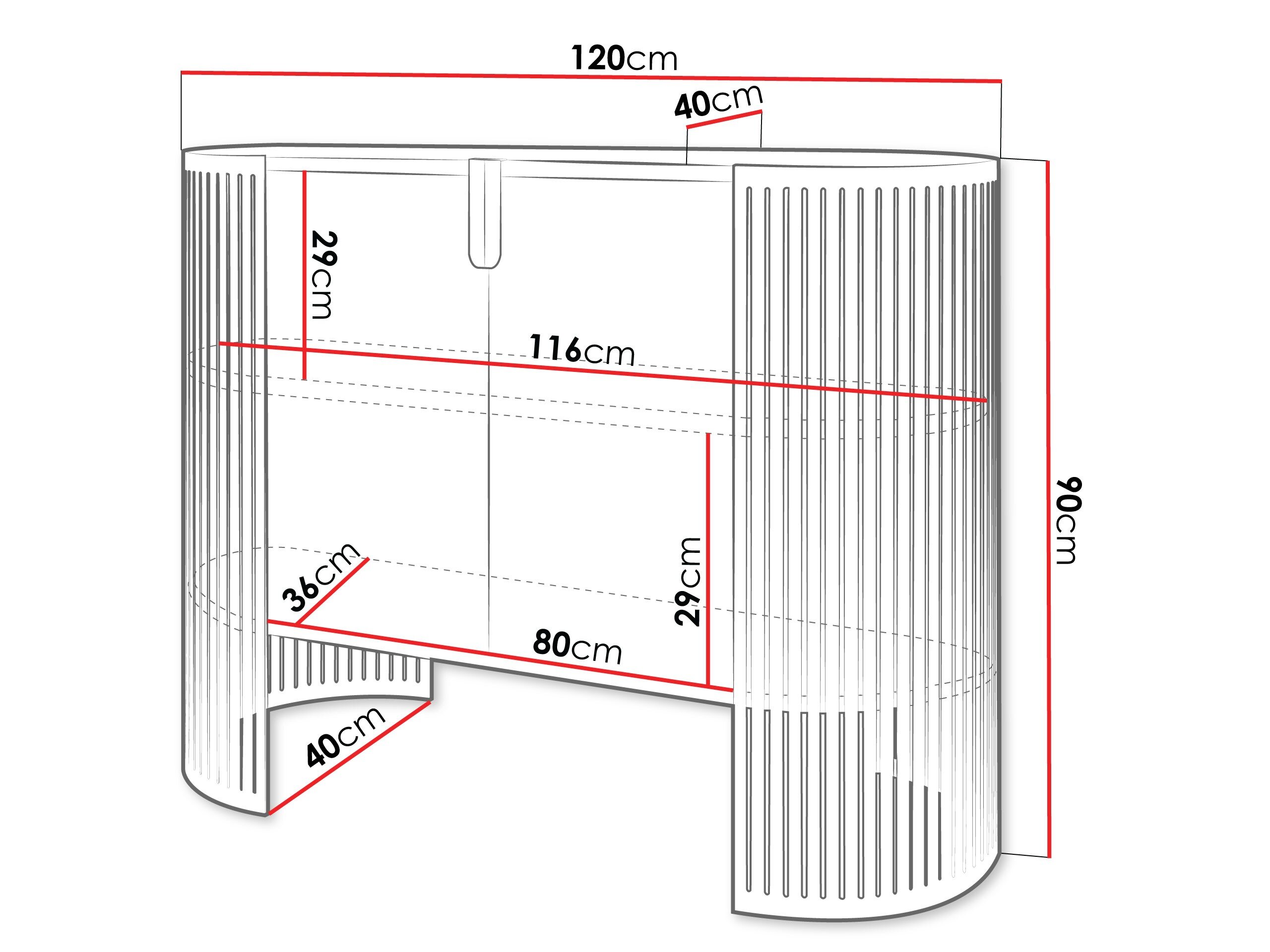 Skænk Civer (Sort + Craft gylden eg)