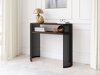 Consoletafel Civer (Zwart + Notenhout)
