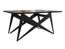 Mesa de centro convertible Oswego 150 (Mármol negro + Negro)