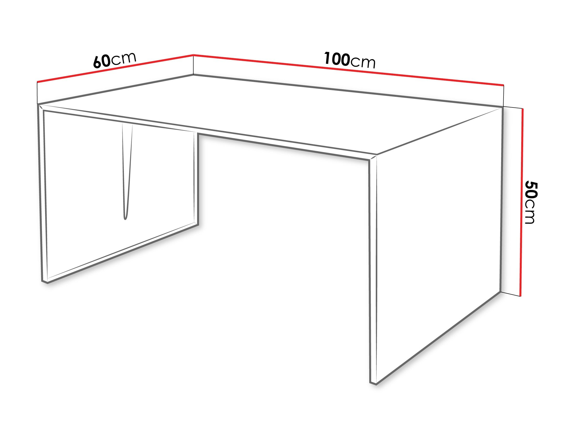 Salontafel Oswego 146 (Zwart)