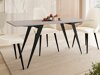 Transformeerbare salontafel Oswego 150 (Kasjmier + Zwart)
