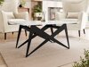 Transformeerbare salontafel Oswego 150 (Wit marmer + Zwart)