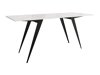 Transformeerbare salontafel Oswego 150 (Wit marmer + Zwart)