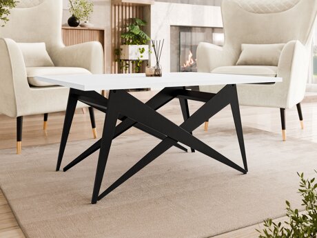Transformeerbare salontafel Oswego 150 (Wit + Zwart)