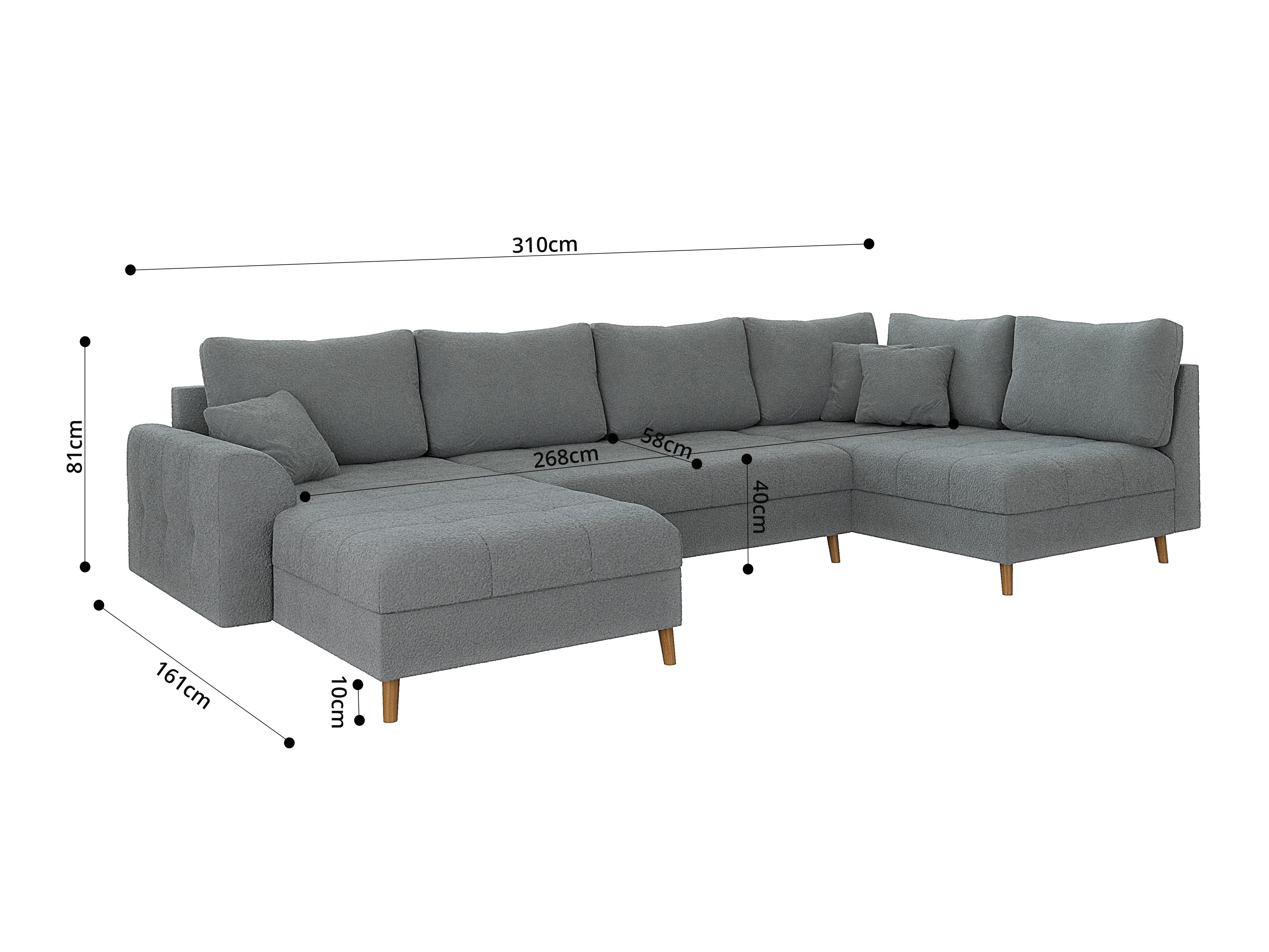 Hoekbank Elbmori 101 (Coral 75)