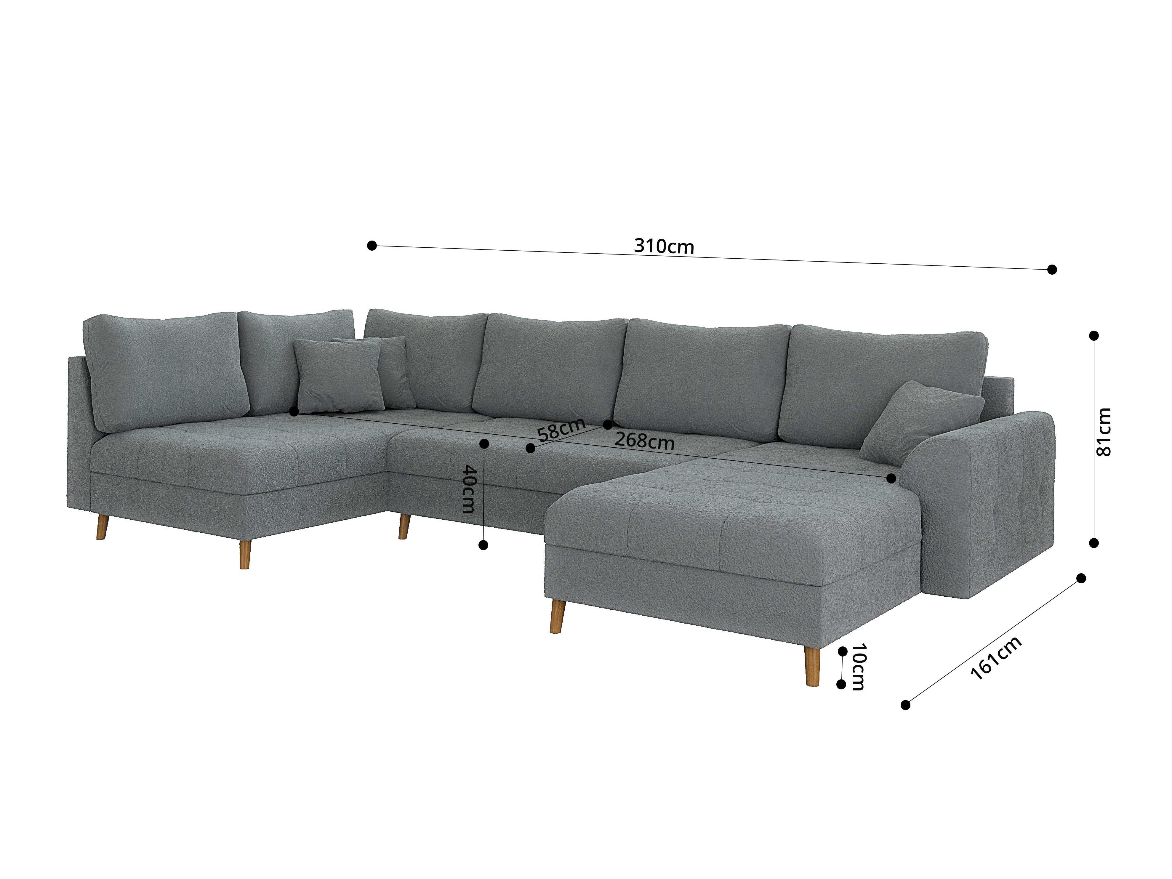 Hoekbank Elbmori 101 (Coral 75)