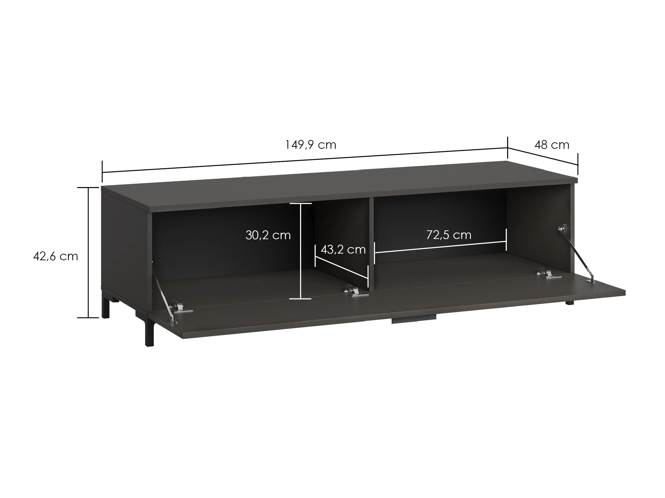 TV-bord Salnola 103 (Kastanje)