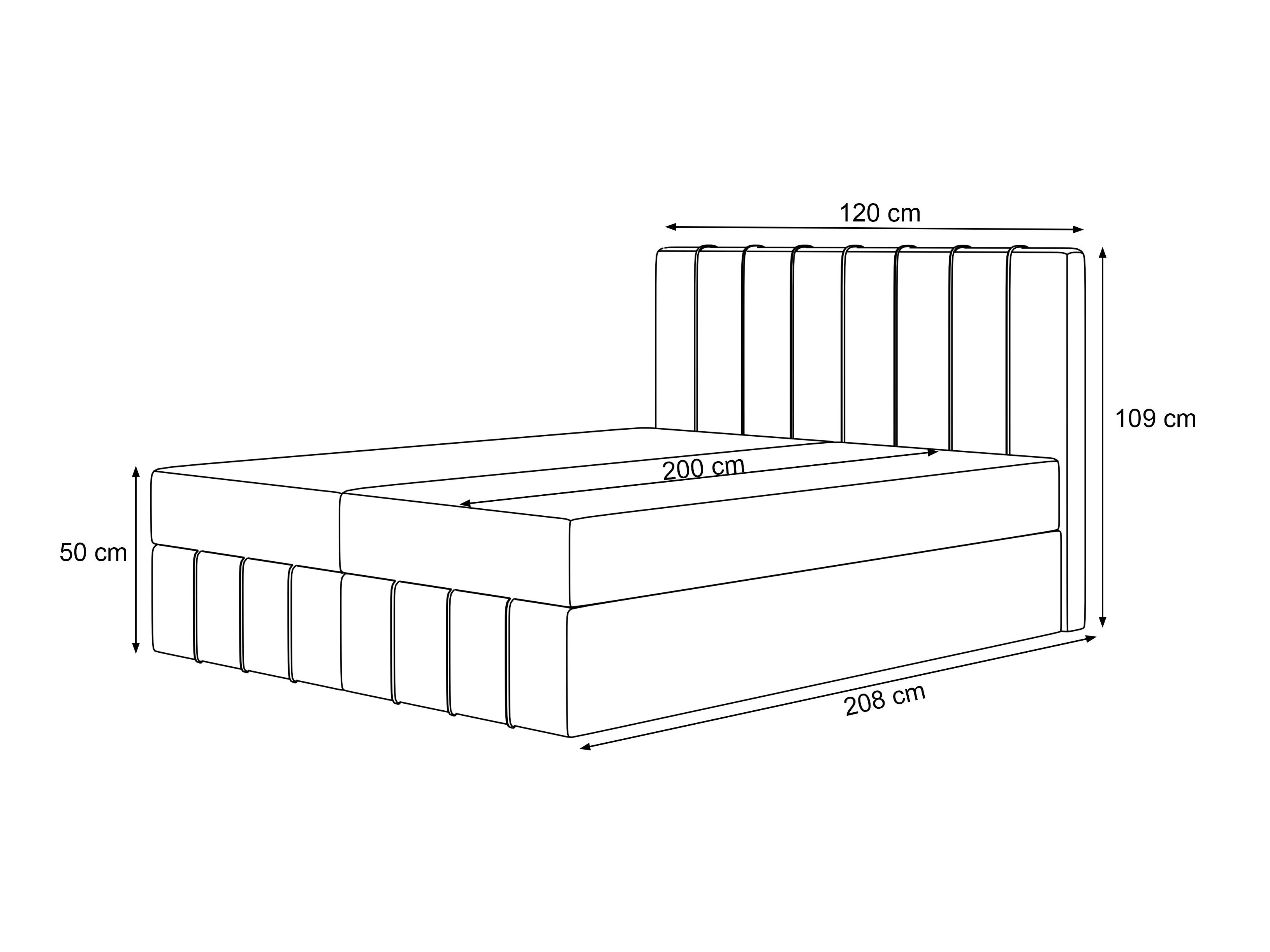 Boxspring Martinez 125 (Piano 02)