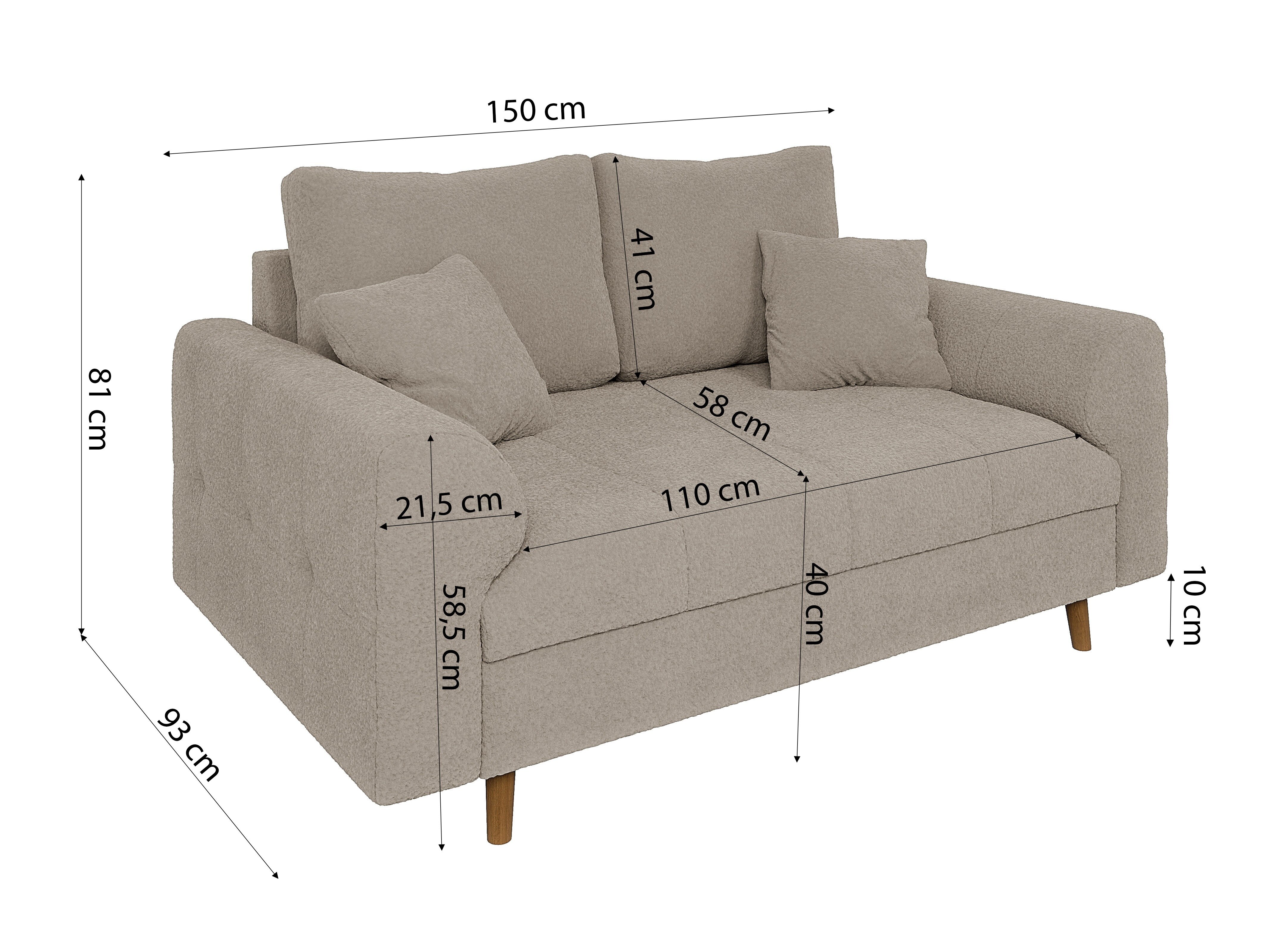 Gestoffeerde meubelset Elbmori 107 (Coral 65)