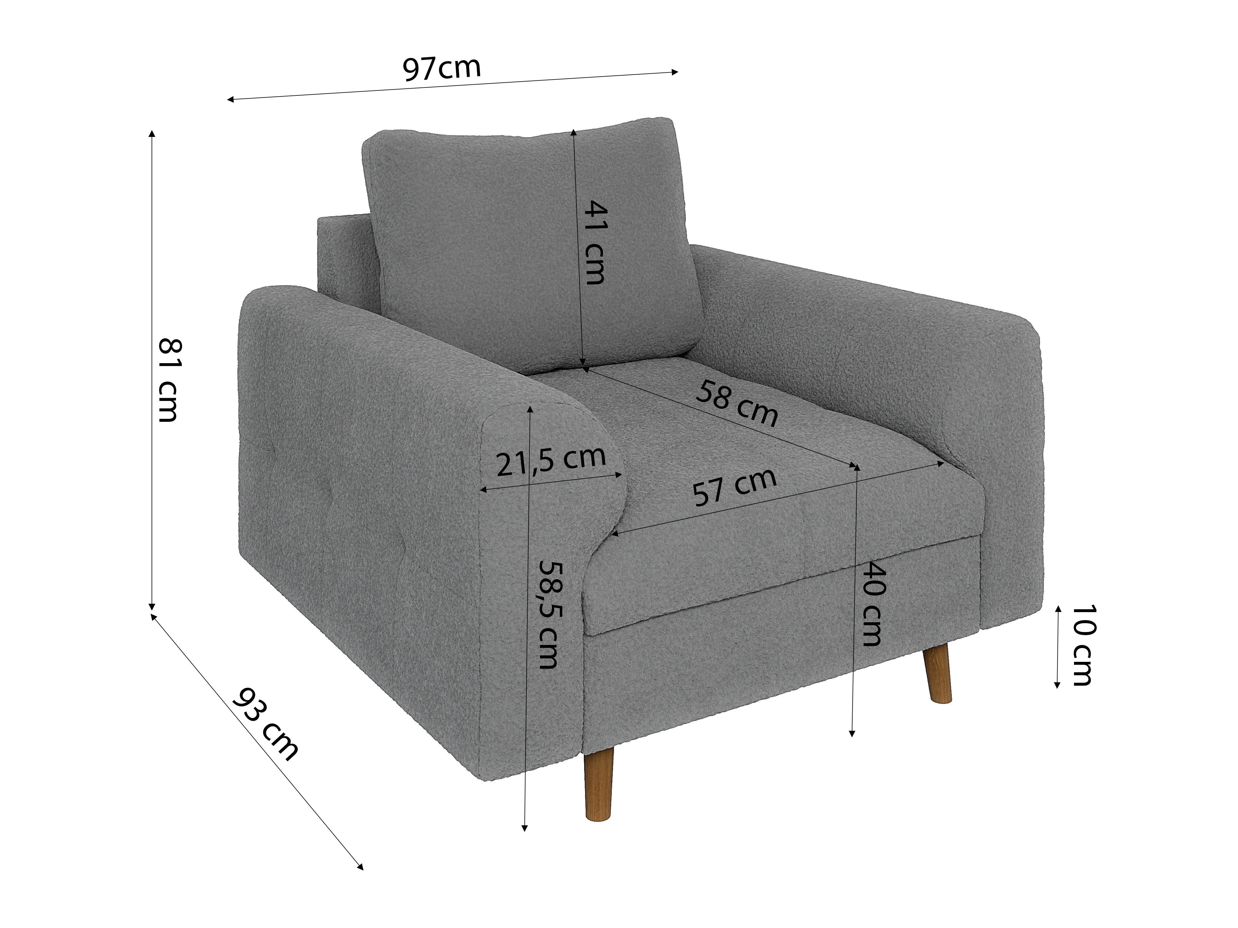 Gestoffeerde meubelset Elbmori 107 (Coral 75)