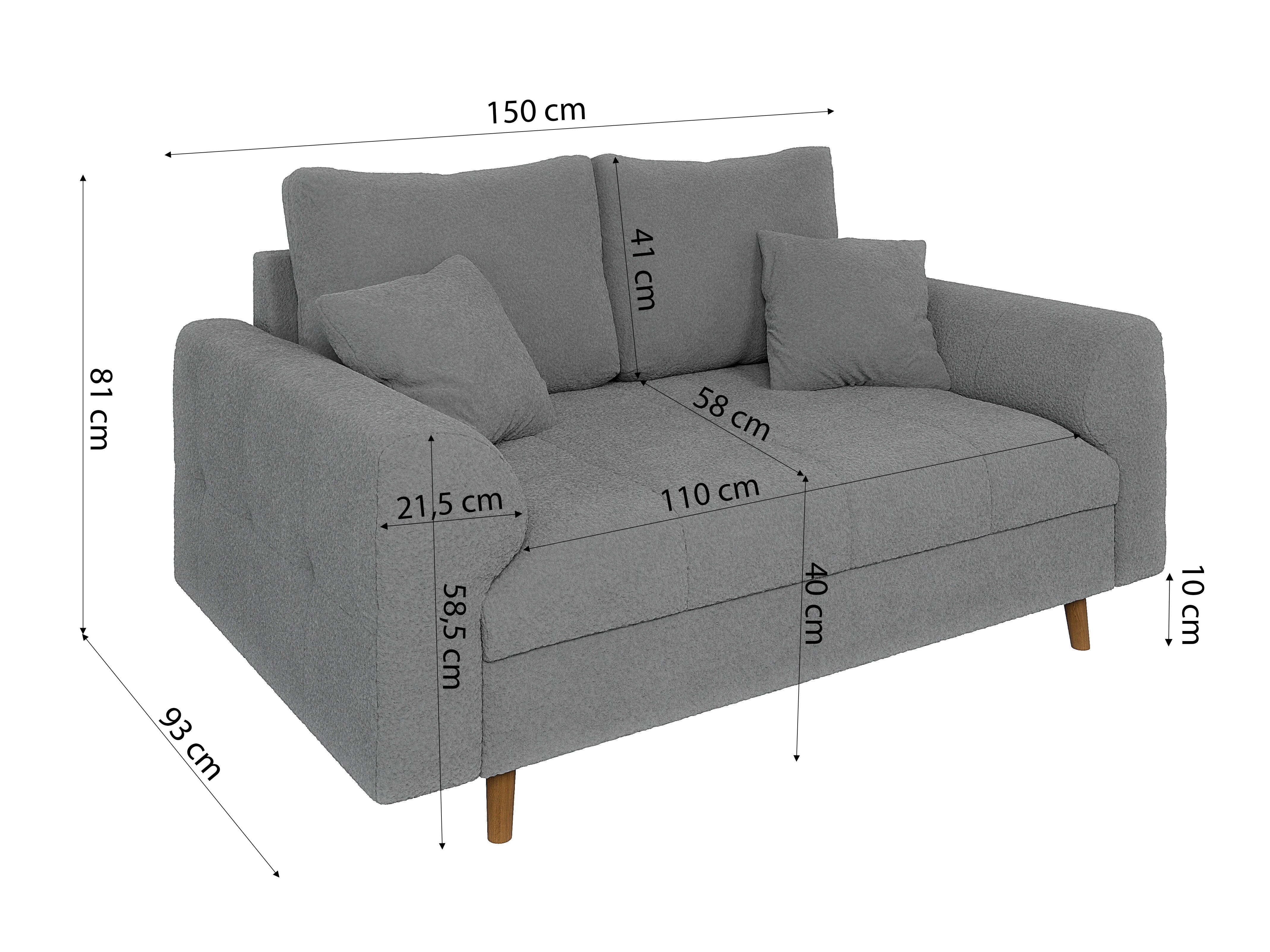 Gestoffeerde meubelset Elbmori 107 (Coral 75)