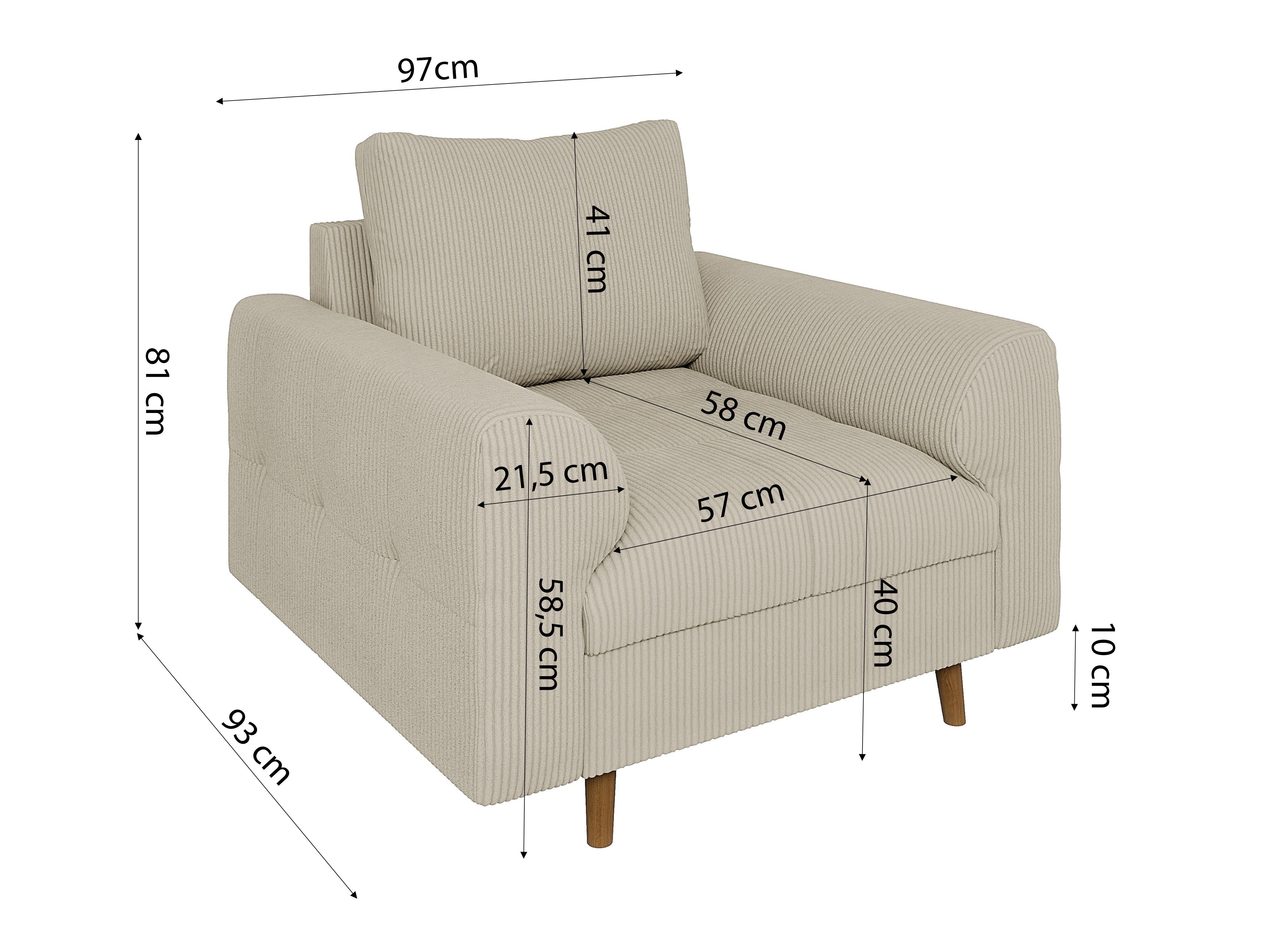 Gestoffeerde meubelset Elbmori 107 (Lincoln 03)