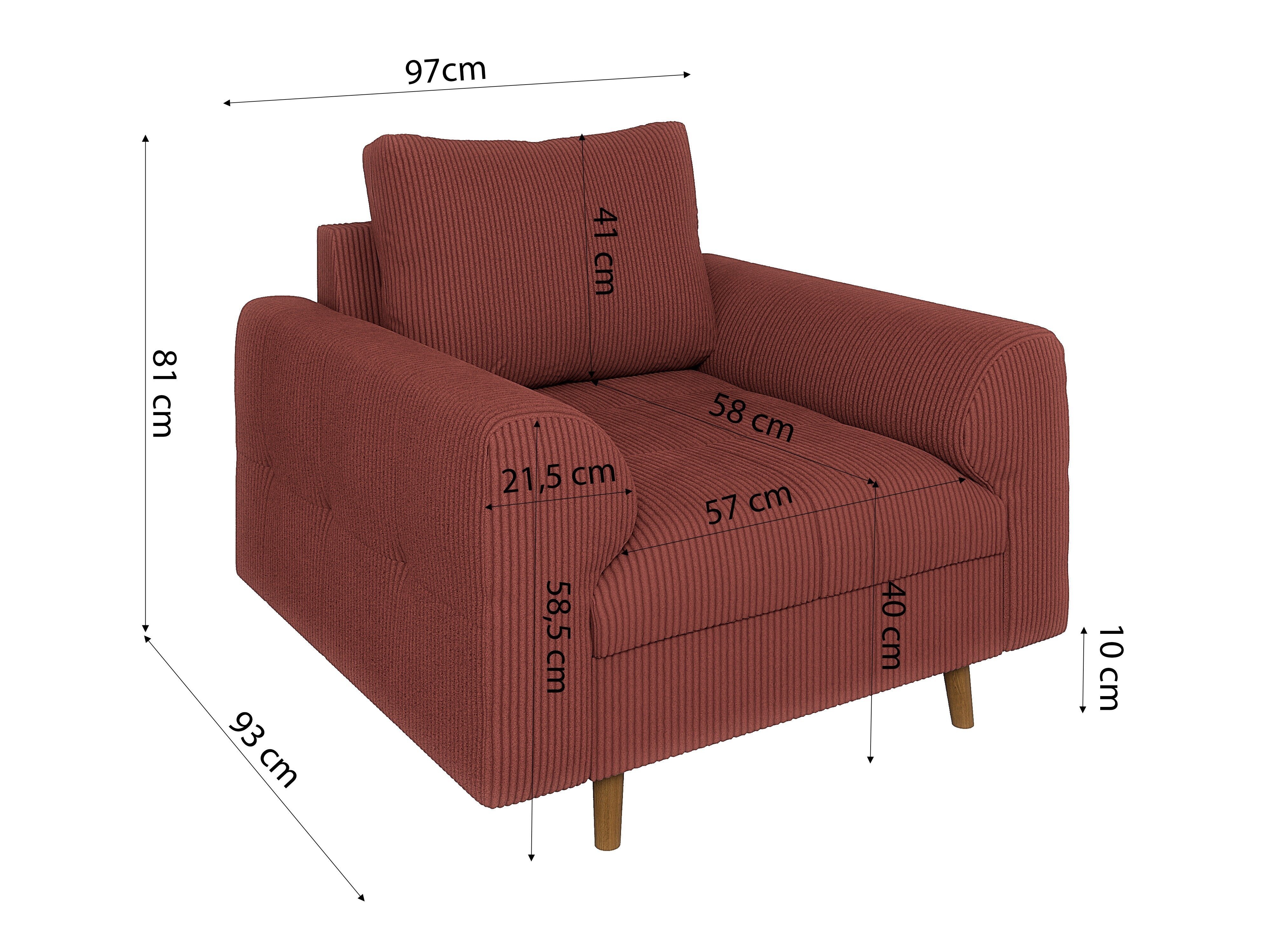 Gestoffeerde meubelset Elbmori 107 (Lincoln 57)