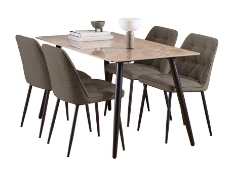 Set de mese Norsica 1012 (Taupe + Negru)