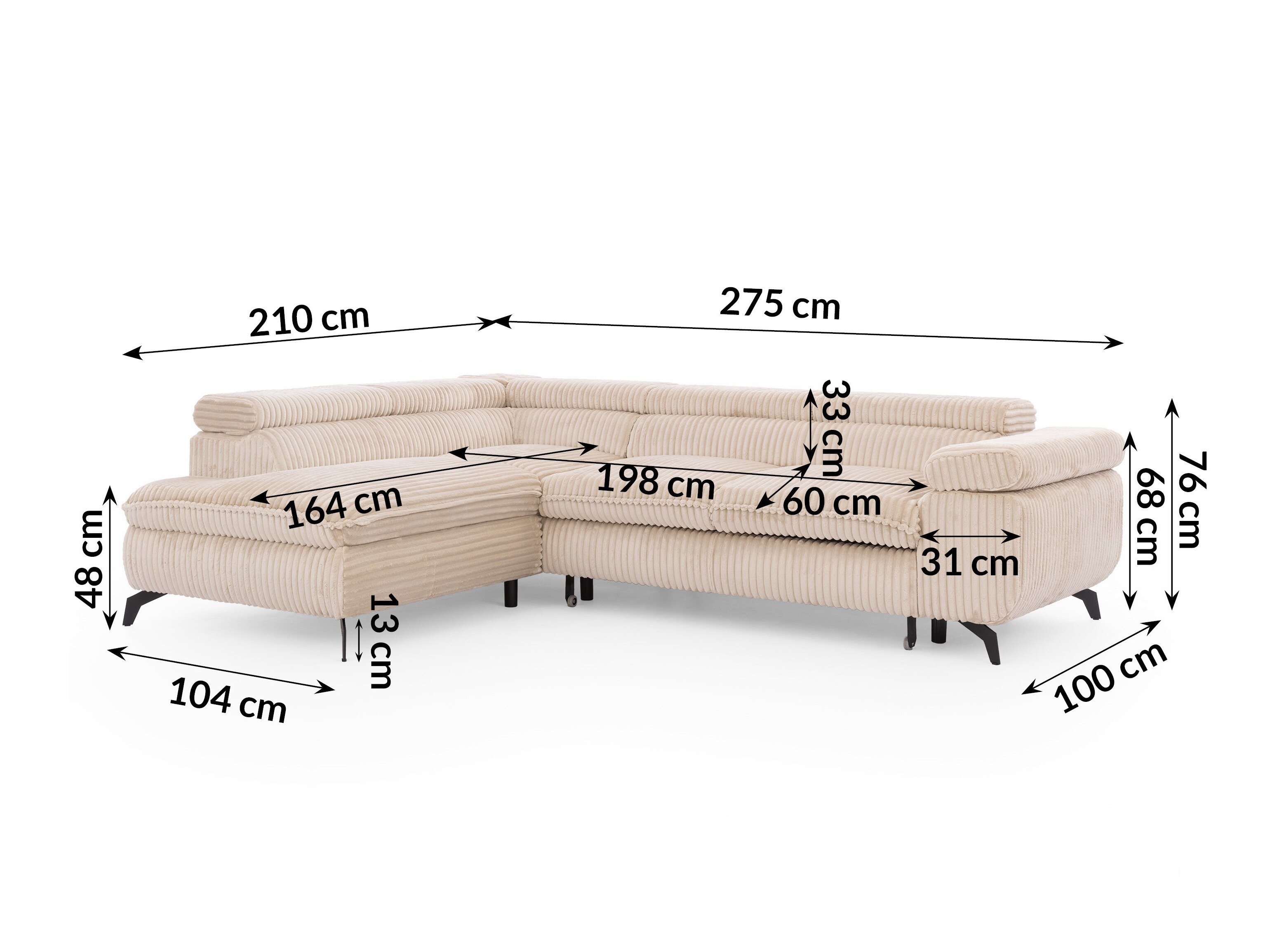 Hoekbank Rocklin 122 (Tilia 03)